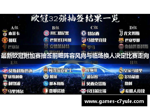 最新欧冠附加赛抽签前瞻阵容风向与临场换人决定比赛走向 最新欧冠附加赛抽签前瞻阵容风向与临场换人决定比赛走向